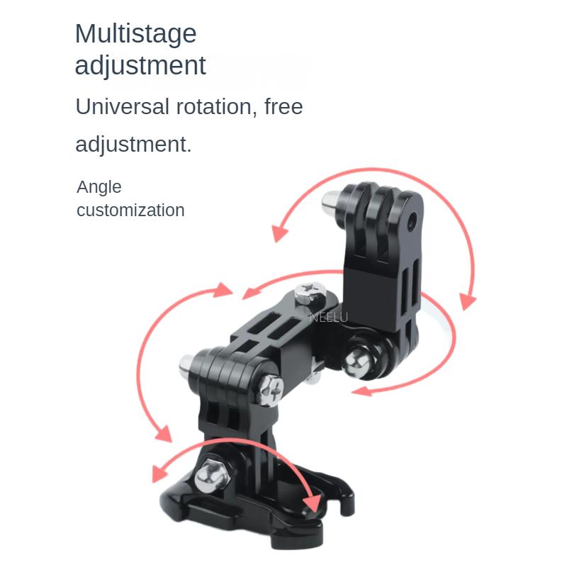 Motorcycle Helmet Mount Curved Adhesive Arm for Gopro Hero 12 10 9 8 7 5 Insta360 SJCAM Eken DJI Osmo Action Camera Accessories