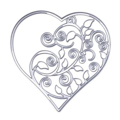 Metal Hollow Love Heart Vine Cutting Die Scrapbook Album Paper Card