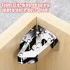 2/6PCS 90 Degree Steel Cabinet Hinges with Screws No-Drilling Buffer Hinge Kitchen Cabinet Cupboard Hinges DIY Furniture Hardware Tools