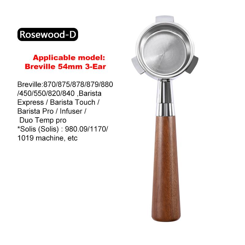 54mm Coffee Bottomless Portafilter Naked For Breville Sage 870 878 880 Replacement Filter Basket Barista Tool Espresso Machine