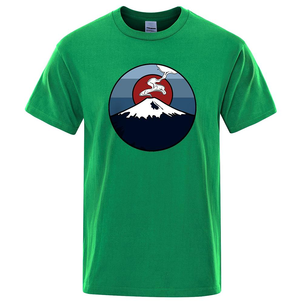 Mt. Fuji, Japan Mens T Shirt Fashion Cotton Eco-Friendly T-Shirts Summer Tee Clothes Tshirt Hip Hop Oversize Loose Men T Shirts