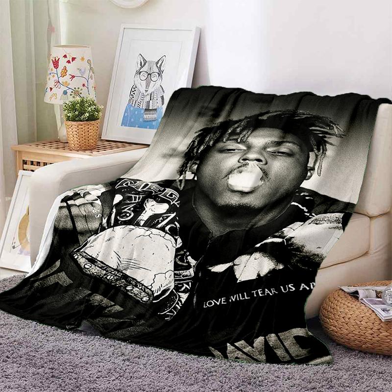 HOT Juice WRLD 999 3D Legend Rapper Star Soft Plush Blanket,Flannel Throw Blanket for Living Room Bedroom Picnic Bed Sofa Cover