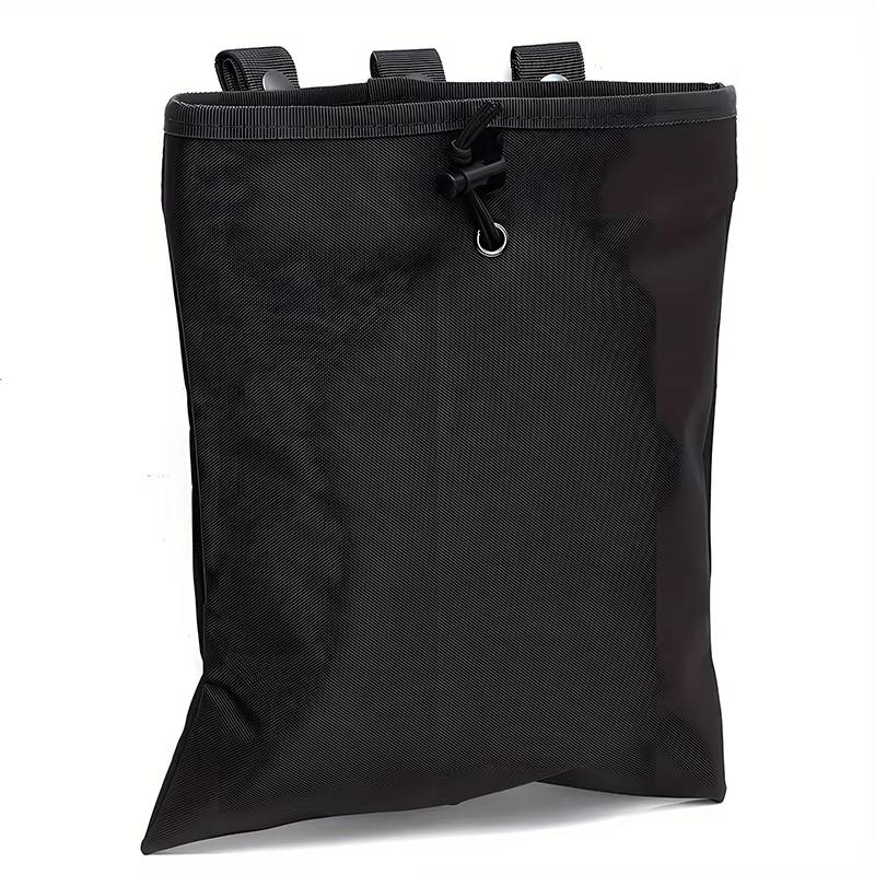

Outdoor Drawstring Storage Pouch with Large Capacity Folding Design Multi-Functional for Camping Hiking and Outdoor Adventure чёрный