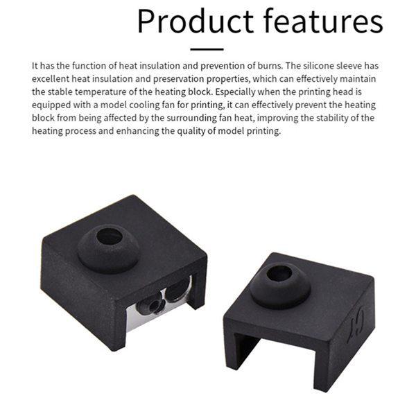 

Black Silicone Extruder Cover for CR10 3D Printer, 20-Pack Other