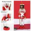 5Pcs/set 12CM Wooden Nutcracker Doll Soldier Guard Pendant Hanging Decoration Handcraft Puppet New Year Christmas Ornaments