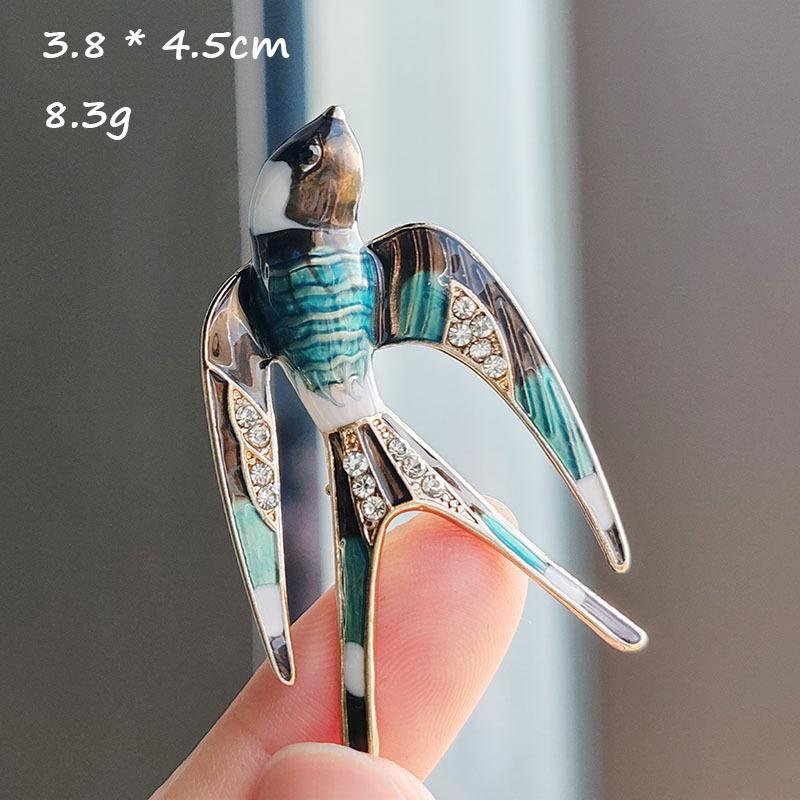 New Creative Diamond Enamel Stylish Exquisite Small Tit Brooch
