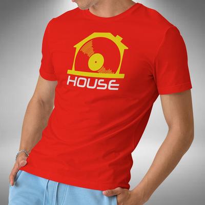 House Music T-Shirt Record Vinyl Dance Funky Electro Retro DJ Small To 5XL