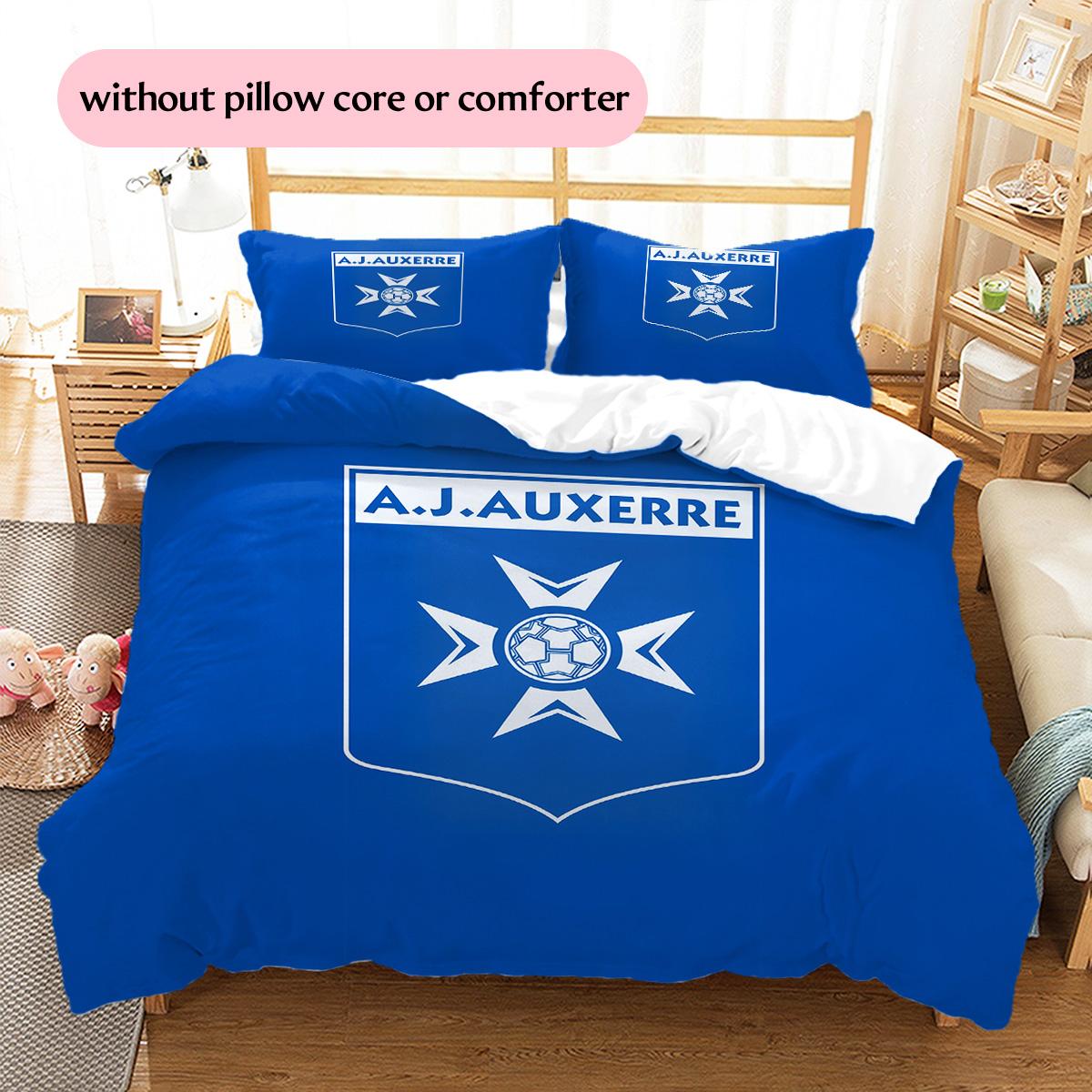 

AJ Auxerre Pattern Bedding Quilt Set Home Decoration Gift (1 * duvet cover + 2 * pillowcase without core) 135x200cm