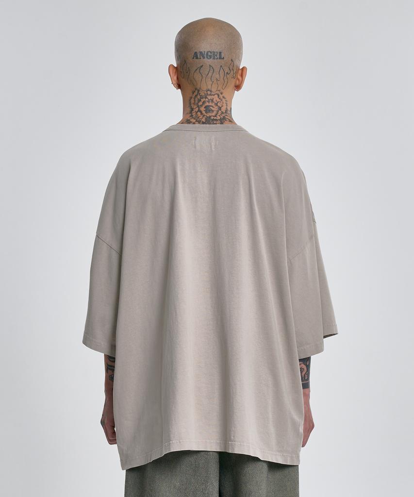AJOBYAJO [Pba] Gun Shot T-Shirt [Beige]