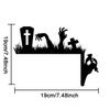 New Halloween Door Corner Decoration Sticker Pvc Self-adhesive Holiday Atmosphere Spider Web Ghost Witch Decal