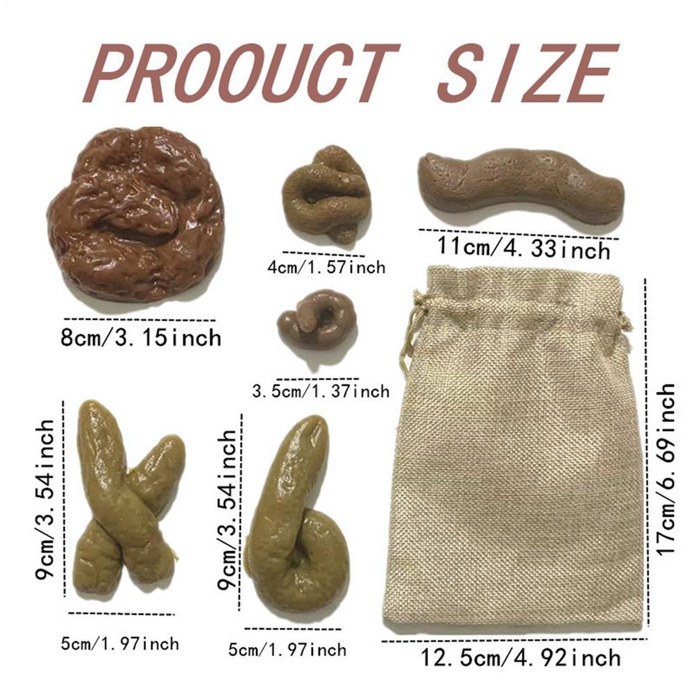 Realistic Shit Gift Funny Toys Fake Poop Piece of Shit Prank Antistress Gadget Squishy Toys Joke Tricky Toys Turd Mischief