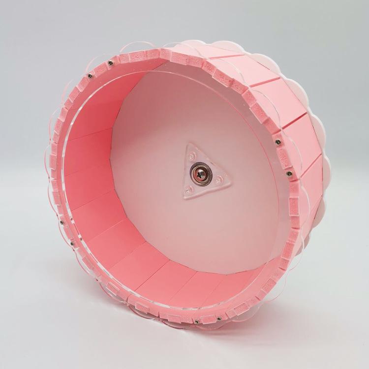 Golden Hamster Silent Running Wheel - Optional Size & Color