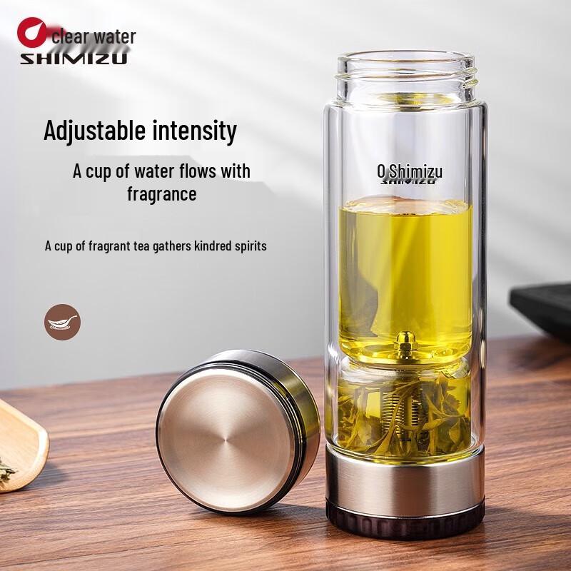 Clearwater Double-Wall Glass Tea Separation Bottle