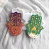 2-Chamber Palm Silicone Mold  Hand Cement Aromatherapy Bracket Tray DIY Concrete Coaster Handicraft Mold