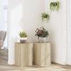 VidaXL Plant Stands 2 Pcs Sonoma Oak Engineered Wood, Flower Stand, Pot Stand, Plant Support 852917