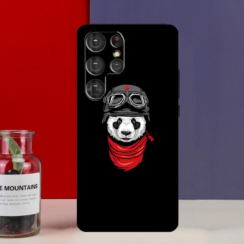 Cartoon Cute Panda Bear Case For Samsung Galaxy S22 S23 S21 Ultra S20 FE Note 20 Ultra S8 S9 S10 Note 10 Plus Cover