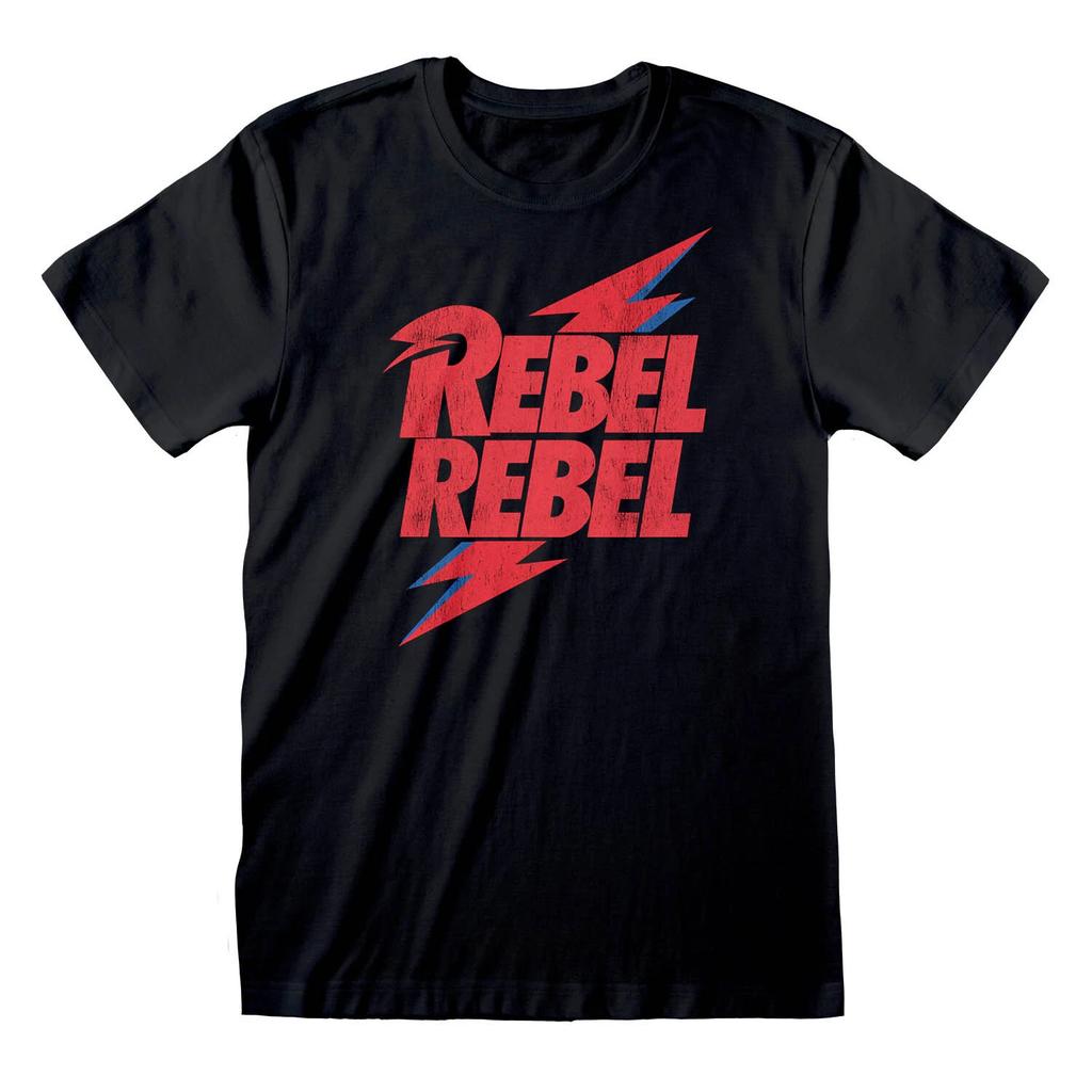 David Bowie Rebel Rebel Official Merchandise T-Shirt Black New-