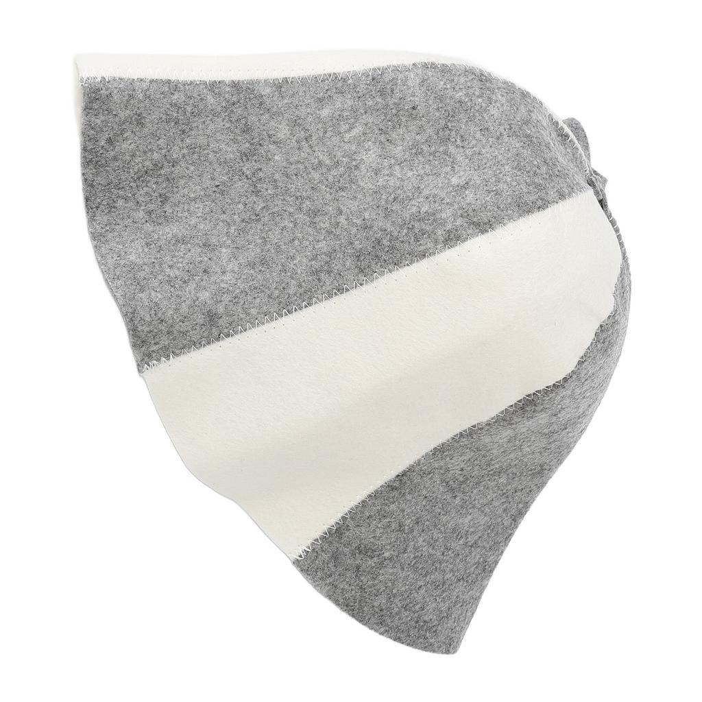 Saunahut Wasseraufnahme Atmungsaktiv Kopfschutz Filz Saunakappe Badehaarhut für Männer Frauen