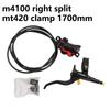 Shimano Split Brake M4100 right split  MT420 clamp 1550mm  1600mm 1650mm 1700mm Hydraulic Disc Brake Caliper With Resin Pads MTB