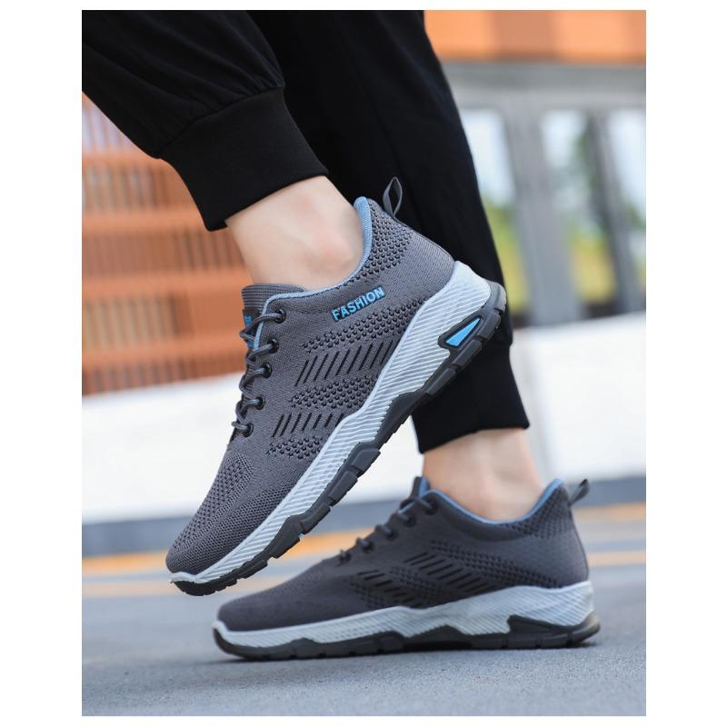 Prodyšná tkaná běžecká obuv, síťovaná obuv, pánská obuv pro volný čas, pánská tenká sportovní obuv