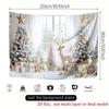 2D Christmas Window Backdrop Winter Reindeer Photography Background