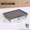 Food-Grade Stainless Steel Storage Box with Lid - Square/Rectangular Freezer Tray