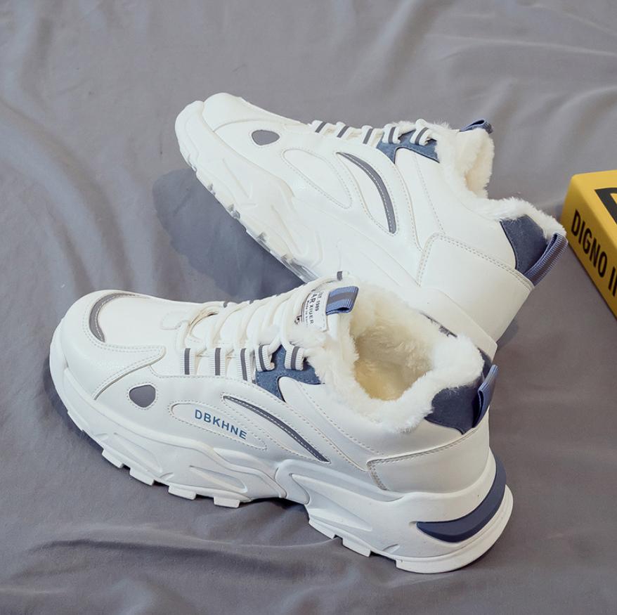 Fashion Winter Men s Ankle Boots Plush Warm Men s Snow Boots Waterproof Leather Men s Outdoor Shoes Men s Designer Sneakers Erkek Bot 38 4414₽