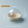 Eco-Friendly Disposable Pulp Dessert Bowls with Lids