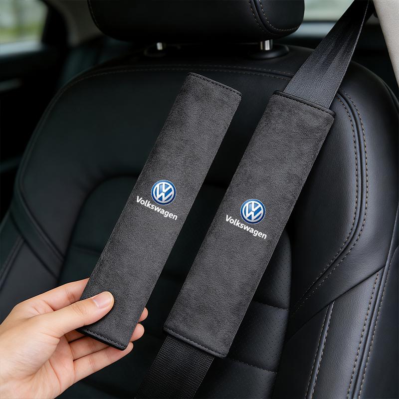 BIG1 Car Seat Belt Pad Safety Strap Shoulder Cover Soft Mat Accessories For VW Golf Polo Tiguan Touran Jetta Passat CC T5 GTI Magotan