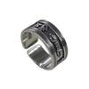 Men's Thai Silver Yin Taifei Six-Character Mantra Adjustable Ring: Retro, Original Design
