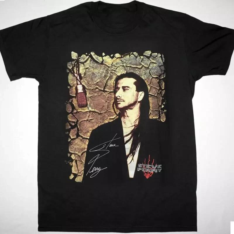 Steve Perry Singer Cotton Black Short Sleeve S-234XL Unisex T-Shirt Unisex T-Shirt S