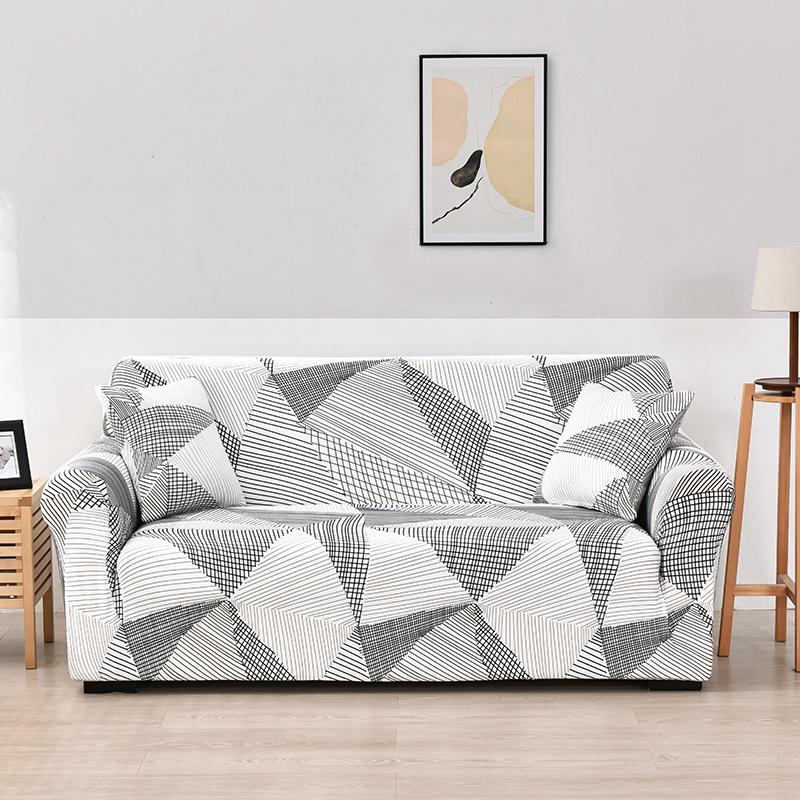 Sofa Cover Geometric Couch Cover Pets Corner L Shaped Chaise Longue Sofa Slipcover 1Pc