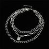 Layered Chain Necklace Cool Lock Goth Accessories Grunge Style Fairy Core Choker 2000s Aesthetic Y2k  Jewelry