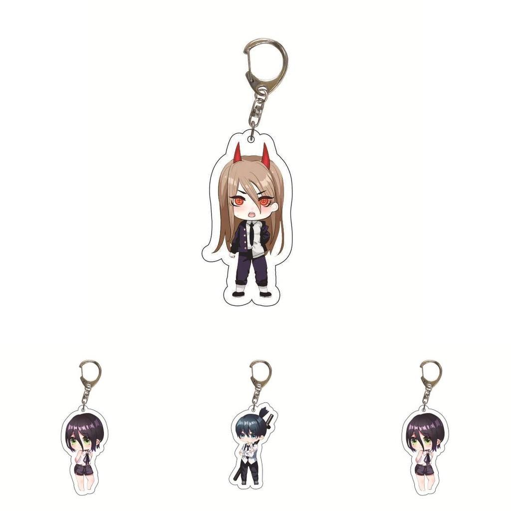 High-quality Chainsaw Man Acrylic Keychain Double Sided Printing Bag Pendant