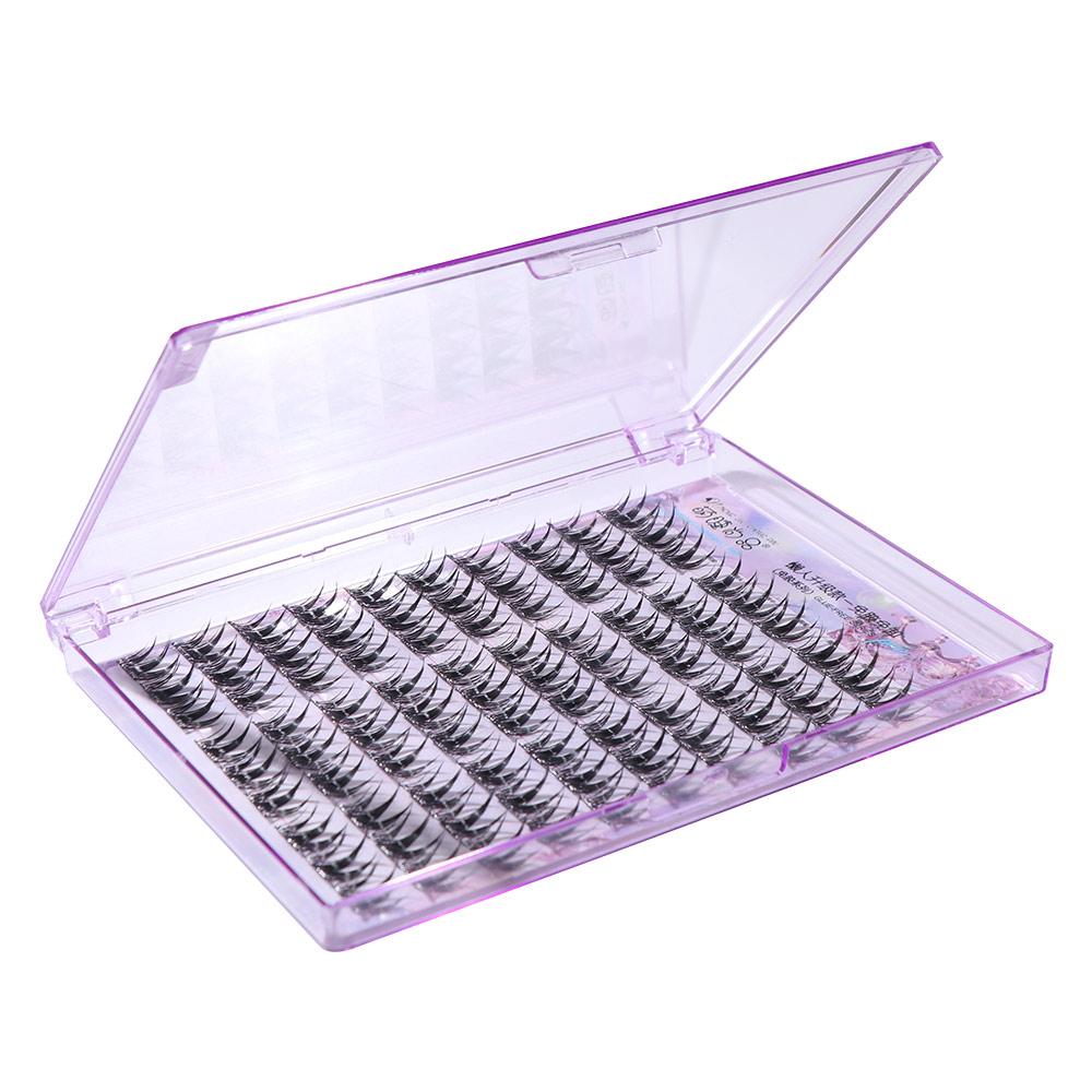 Sweet Glue Free Fake Eyelashes Curled Cluster False Lashes Individual Fake Eyelashes  Daily
