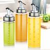 Clear Glass Spill Proof Condiment Bottle With Tight Lid Kitchen Liquid Dispenser Large Capacity Oil Vinegar Container
