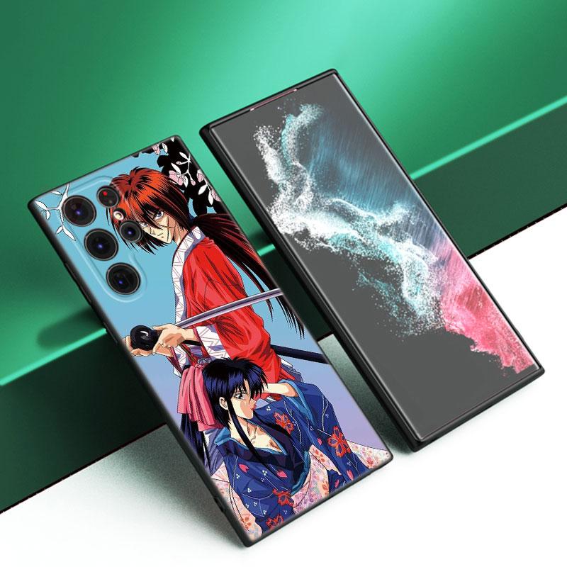 

Rurouni Kenshin аниме черный силиконовый чехол для телефона Samsung Galaxy S23 S21 S20 FE S24 S22 Ultra S10E S10 S9 S8 Plus Samsung S22
