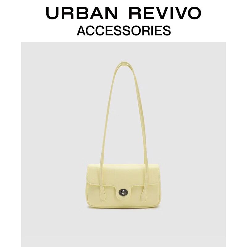 URBAN REVIVO Hardware Lock Shoulder Bag One Size