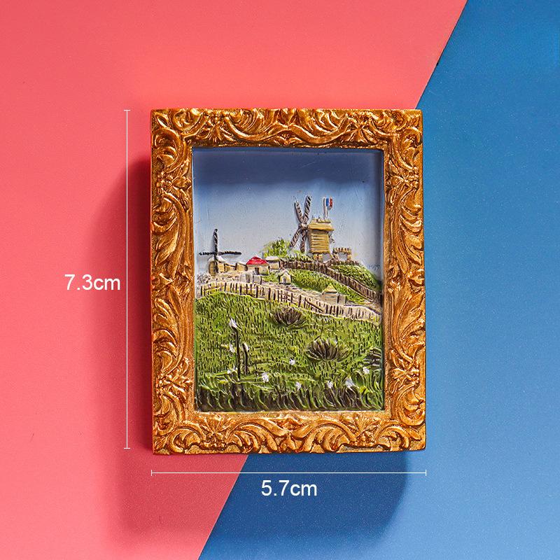 Van Gogh Refrigerator Magnets Cartoon Magnetic Stickers Handmade Resin Crafts Cute Souvenir Fridge Magnet Gift For Kids Birthday