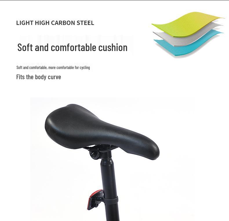 16-inch Folding Variable Speed Youth and Adult Bicycle — Single Speed Road and Mountain Bike for Outdoor Riding
