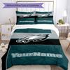 Philadelphia Eagles Customize Your Name Bedding Set Breathable Duvet Cover With Pillowcases Decorative Bed Linen For Bedroom Home Decoration Birthday