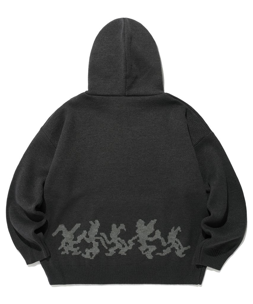 ISTKUNST Homie Hood Knit_Black(Ik2Dfmk640A)