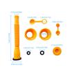 Gas Can Spout Replacement Kit, No Spill Gas Can Nozzle Replacement Set with Drill Bit for Most 1 2 5 10 Gallon Gas Cans