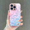 Dream Pink Love Is Suitable for Apple 16Pro Girl Mobile Phone Case iPhone17 Pink Glass Case.
