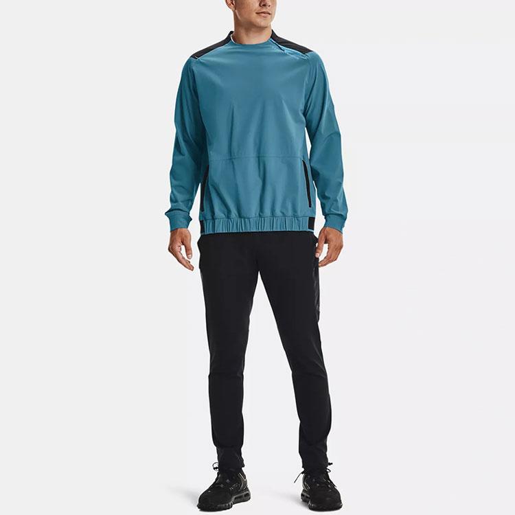 Under Armour Stretch Woven Crew Training Sweatshirt Men Sweatshirt Blue 1366193-597