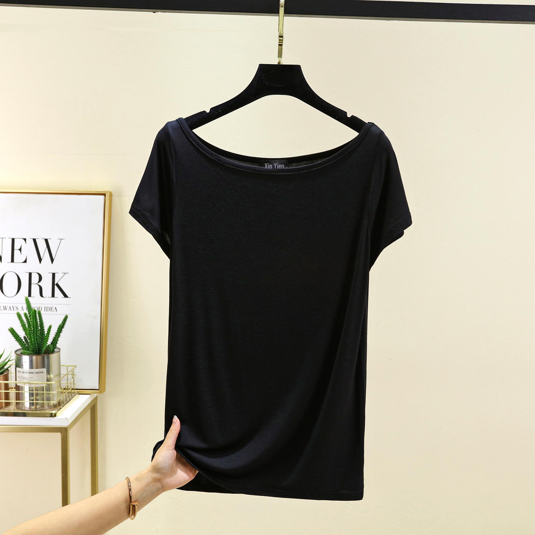 

Women s Summer Off-Shoulder Slim Fit T-Shirt XL