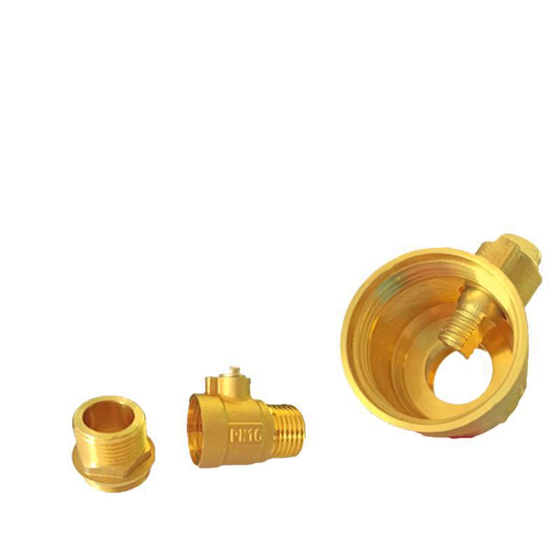 Vollkupfer-beschwertes Gas-Absperrklappenventil mit Doppelgewinde (4-Punkt) für Leitungswasser