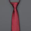 Burgundy Zip-Up Tie Men And Women Formal Wear Business Groom Best Man Wedding Korean Version No Striped Tie