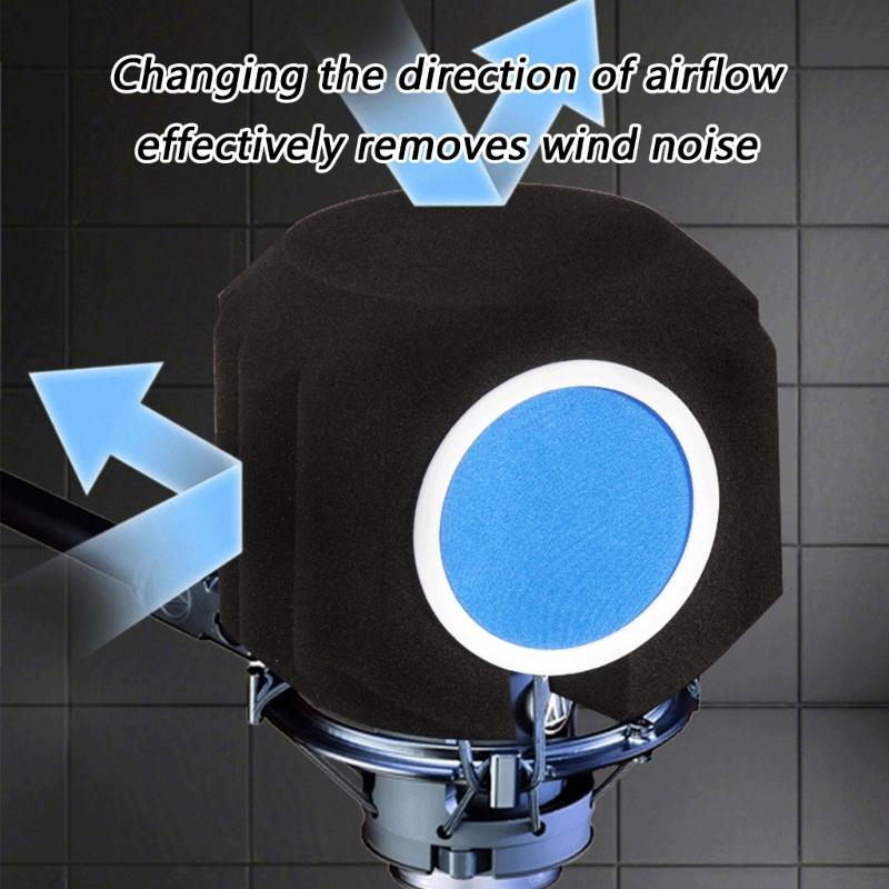 High Density Sponge Cover with Noise Cancellation for Microphone Suitable for Multiple Recording Application