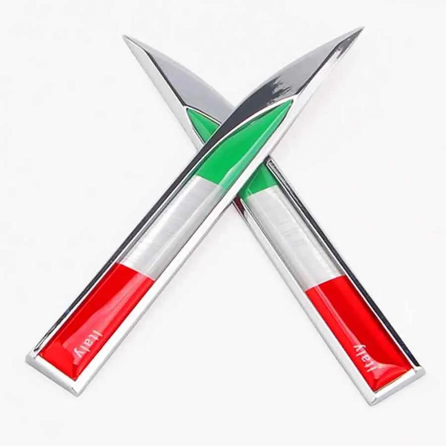 

2PCS Different Country Car Decal Badge Set Sticker Metal Modified Fender Labeling Body Decoration Car Supplies Wholesale